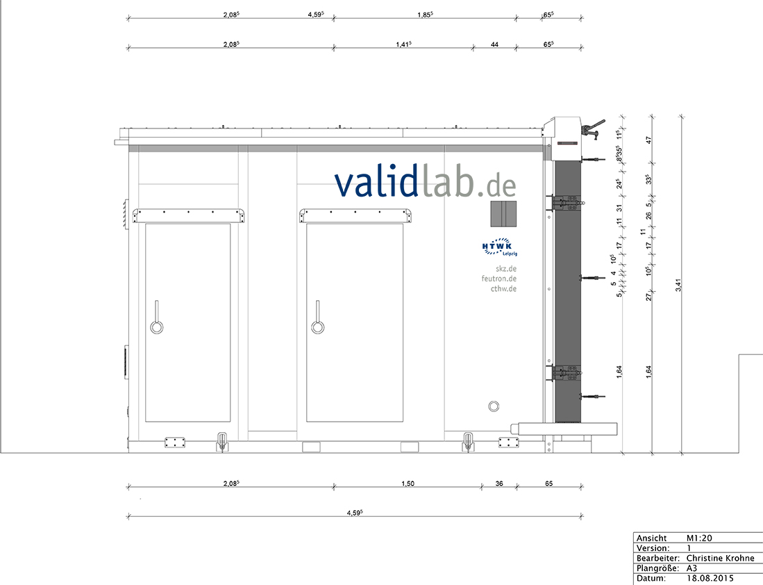 validlab - Klimaprüfzellen: Querschnitt