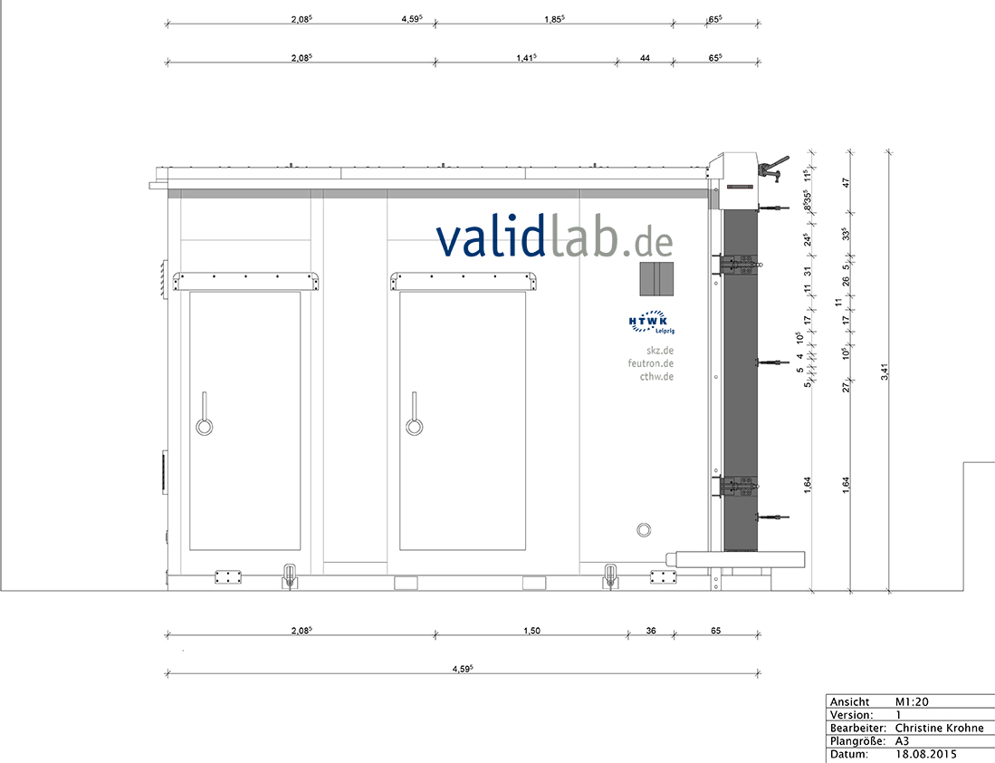 validlab - Klimaprfzellen: Querschnitt