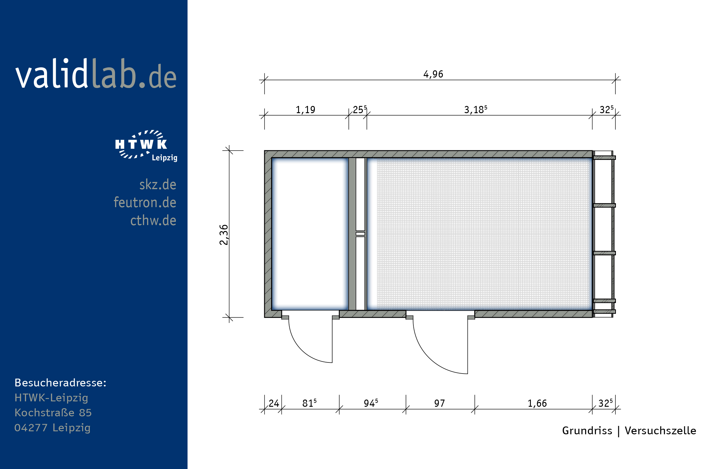 validlab - Klimaprfzellen: Grundriss