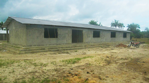 Aktueller Baustand des Schulaufbaus in Masulaimani 