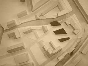 Stadthäuser - städtebauliches Modell