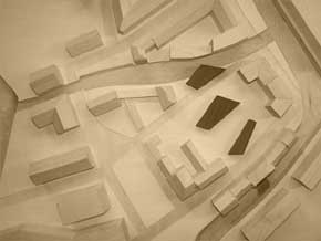 Stadthäuser - städtebauliches Modell