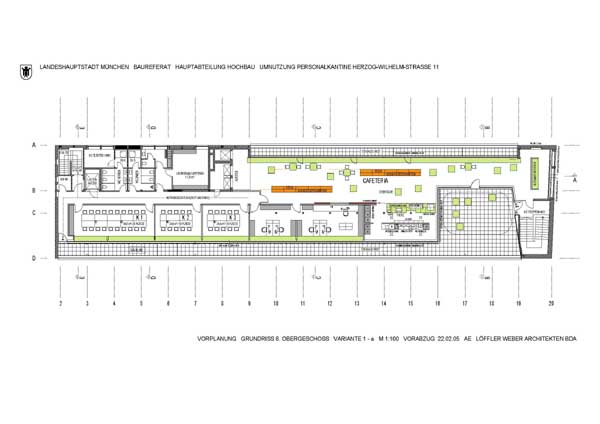 Kassensteueramt Grundriss Cafeteria