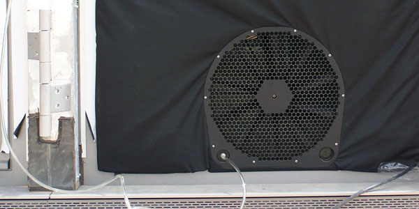 Mauretanien Blower-Door-Test Ventilator